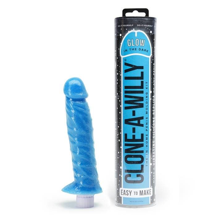 Clone-A-Willy Glow In The Vibrator Moulding Kit Dark Blue - Clone A Willy