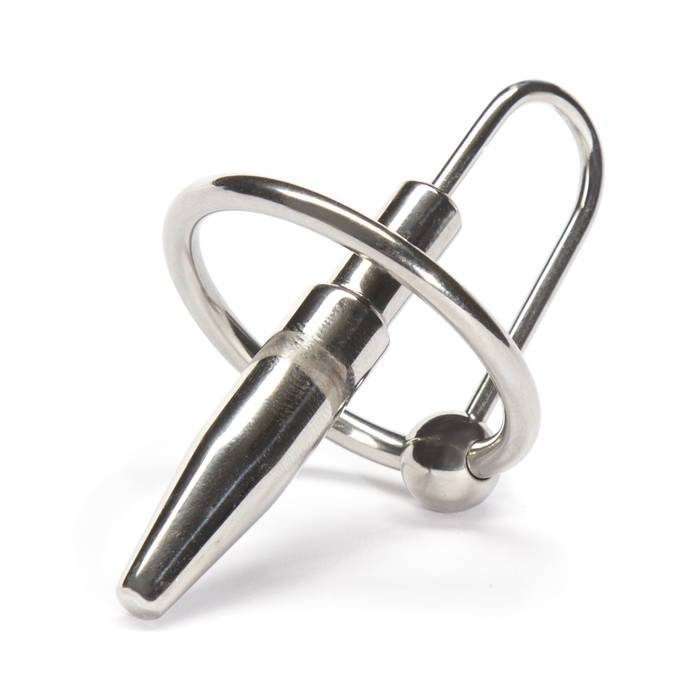 DOMINIX Deluxe Penis Plug with Glans Ring - DOMINIX
