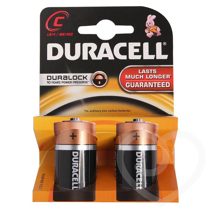 Duracell C Batteries (2 Pack) - Duracell