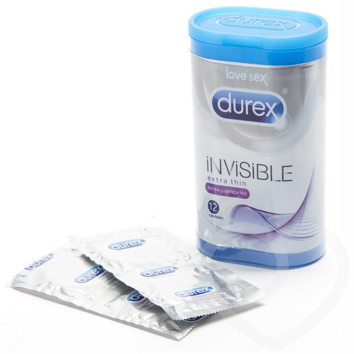 Durex Invisible Extra Lubricated Condoms (12 Pack) - Durex