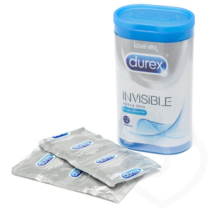 Durex Invisible Extra Sensitive Condoms (12 Pack) - Durex