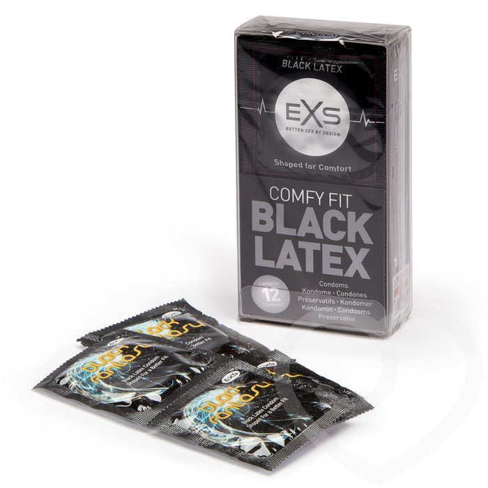EXS Black Fantasy Coloured Condoms (12 Pack) - EXS Condoms