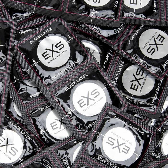 EXS Black Latex Condoms (100 Pack) - EXS Condoms