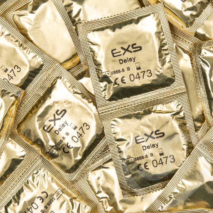 EXS Delay Ribbed and Dotted Condoms (100 Pack) - EXS Condoms
