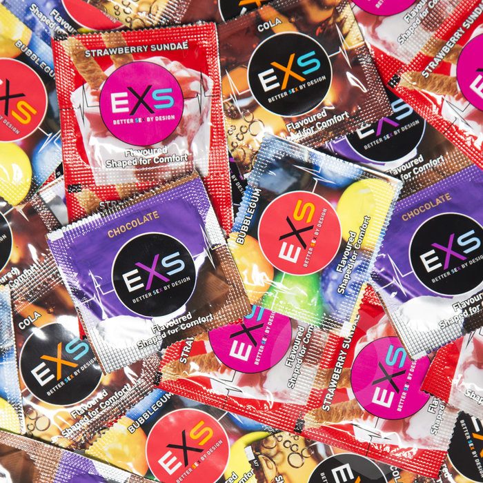 EXS Mixed Flavoured Condoms (144 Pack) - EXS Condoms