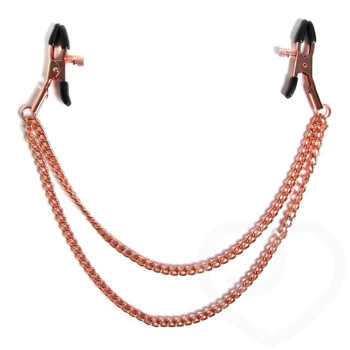 Entice Tiered Intimate Rose Gold Nipple Clamps - Cal Exotics