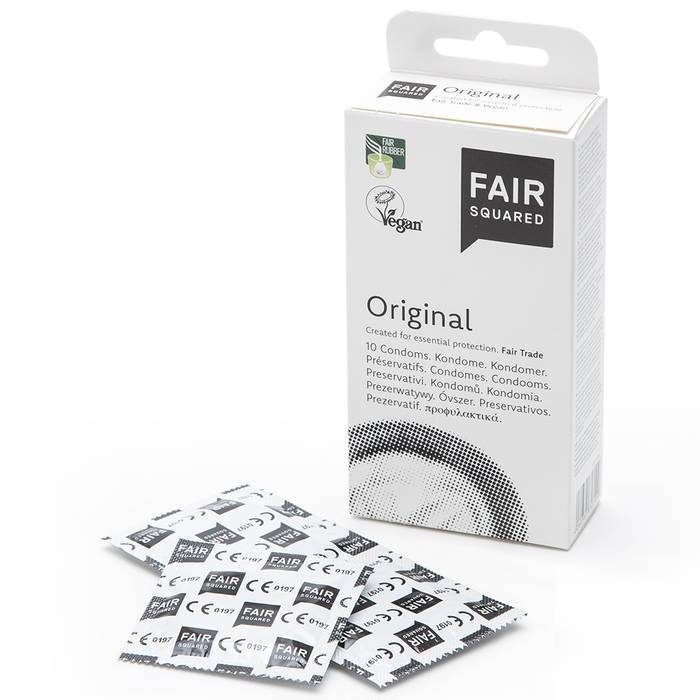 Fair Squared Original Vegan Condoms (10 Pack) - Unbranded