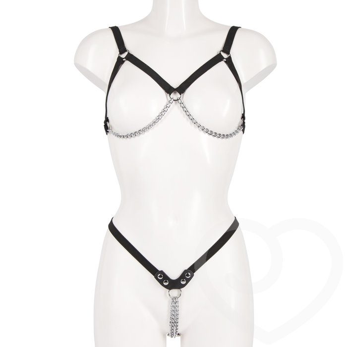 Fetish Chain Bikini with Elasticated Straps - Unbranded