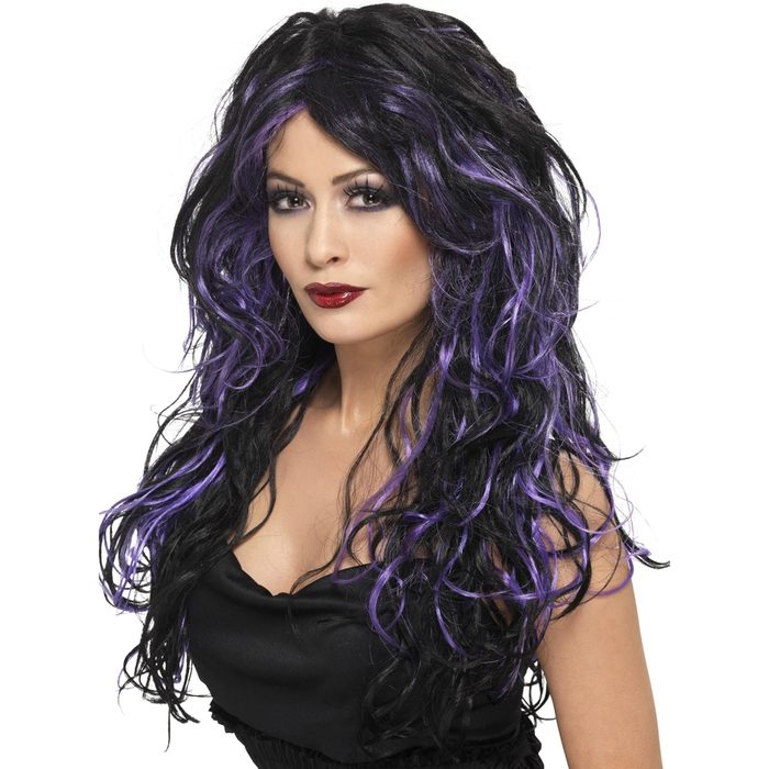 Fever Gothic Purple and Black Long Wig - Fever Costumes