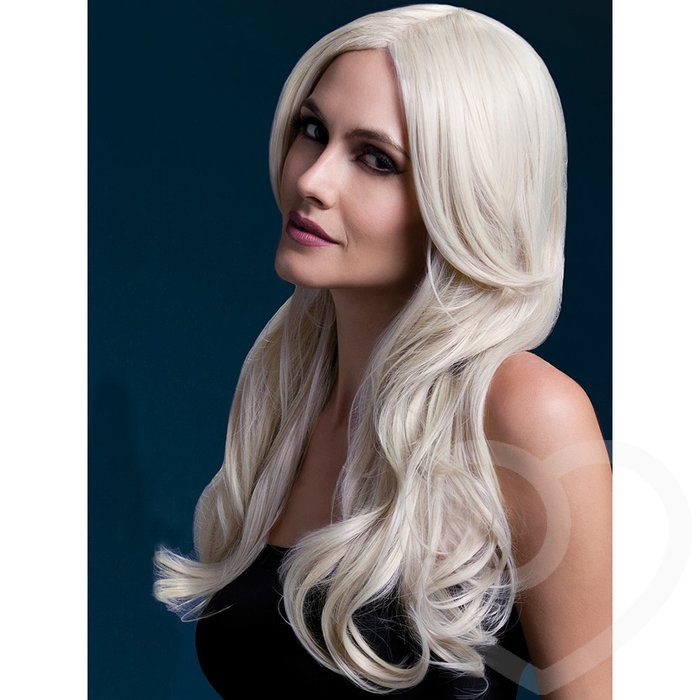 Fever Khloe 26 Inch Long Blonde Wave Wig with Centre Parting - Fever Costumes