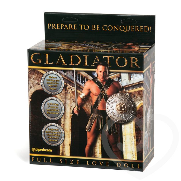 Gladiator Inflatable Male Sex Doll with 7 Inch Realistic Dildo 985g - Pipedream