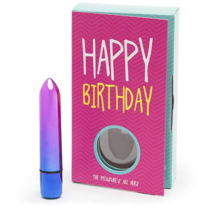 Happy Birthday 10 Function Rainbow Bullet Vibrator Gift - Lovehoney