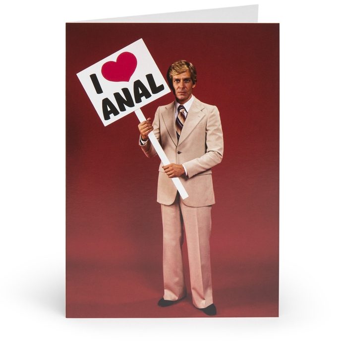 I Love Anal Adult Greetings Card - Unbranded