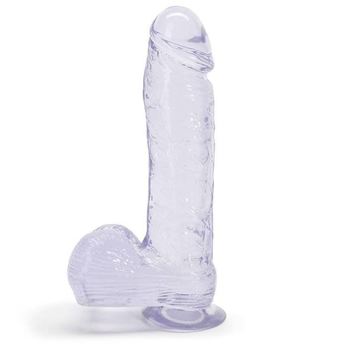 Ice Gem Realistic Suction Cup Dildo with Balls 7 Inch - Unbranded