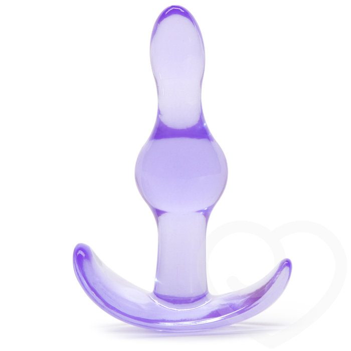 Jelly Rancher Wave Pleasure Butt Plug with T-Bar 4 Inch - NSNovelties