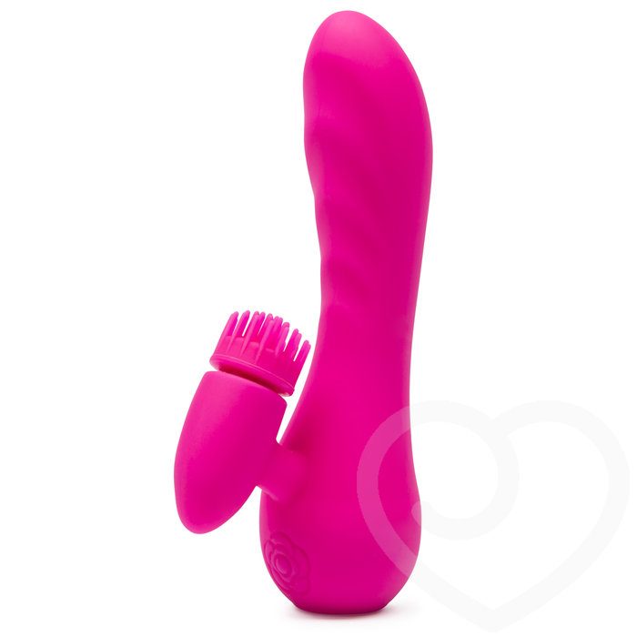 Kawaii USB Rechargeable Rabbit Vibrator with Rotating Clitoral Stimulator - Unbranded