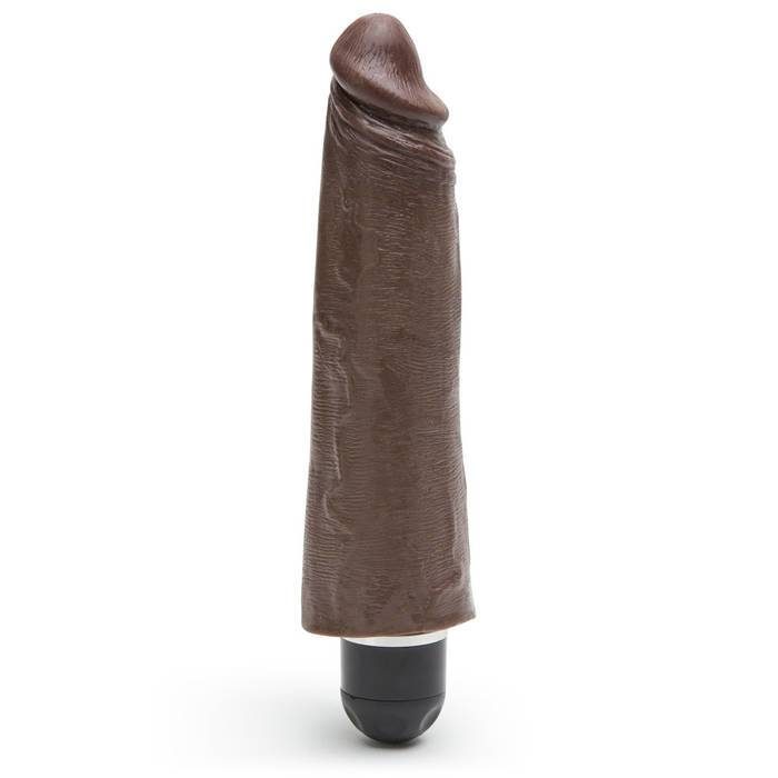 King Cock Whisper Quiet Vibrating Realistic Dildo 8 Inch - King Cock