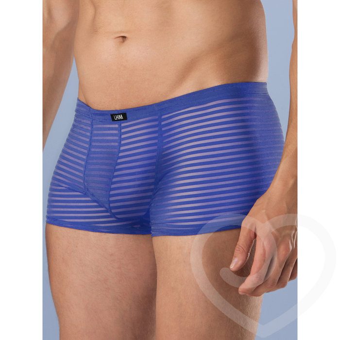 LHM Blue Stripe Mesh Boxer Shorts - LHM