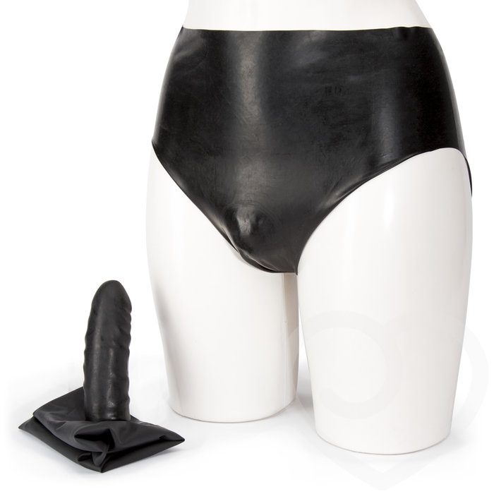 Late X Collection Anal Penetrator Latex Dildo Pants - Unbranded