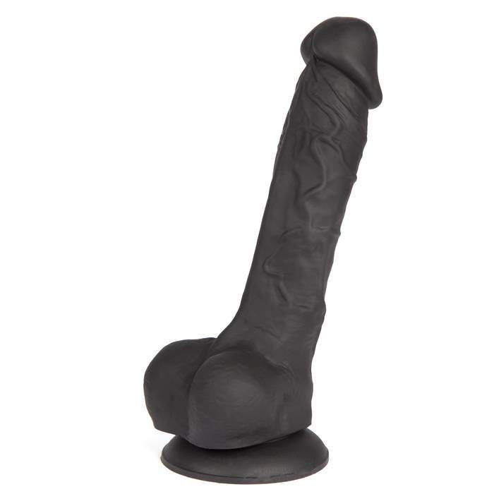 Lifelike Lover Luxe Realistic Black Silicone Dildo 8 Inch - Lifelike Lover
