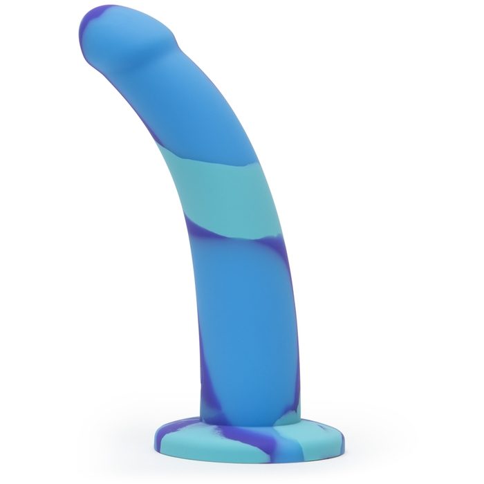 Lovehoney Air and Water Curved Silicone Suction Cup Dildo 7 Inch - Lovehoney
