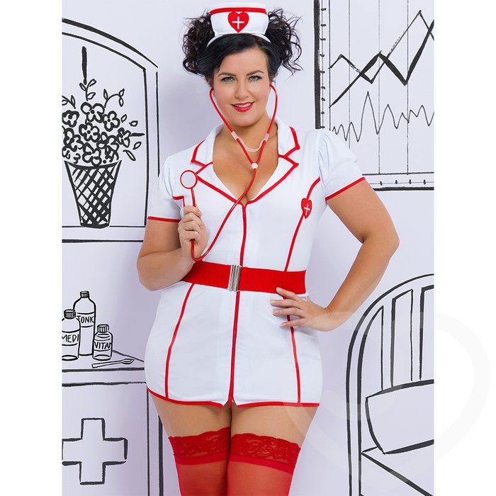 Lovehoney Fantasy Plus Size Naughty Nurse Costume - Lovehoney Fantasy