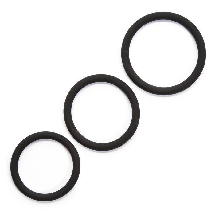 Lovehoney Get Hard Stretchy Silicone Cock Ring Set (3 Pack) - Lovehoney