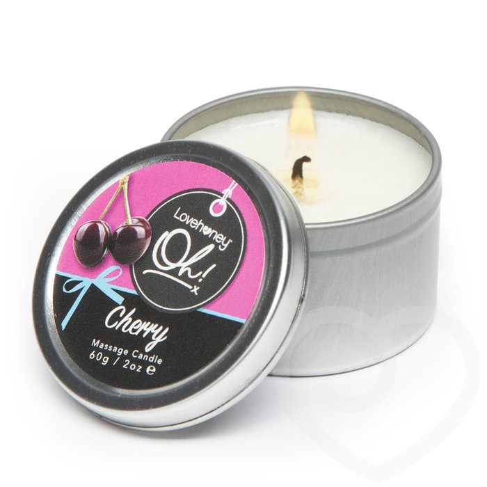 Lovehoney Oh! Cherry Lickable Massage Candle 60g - Lovehoney Oh!