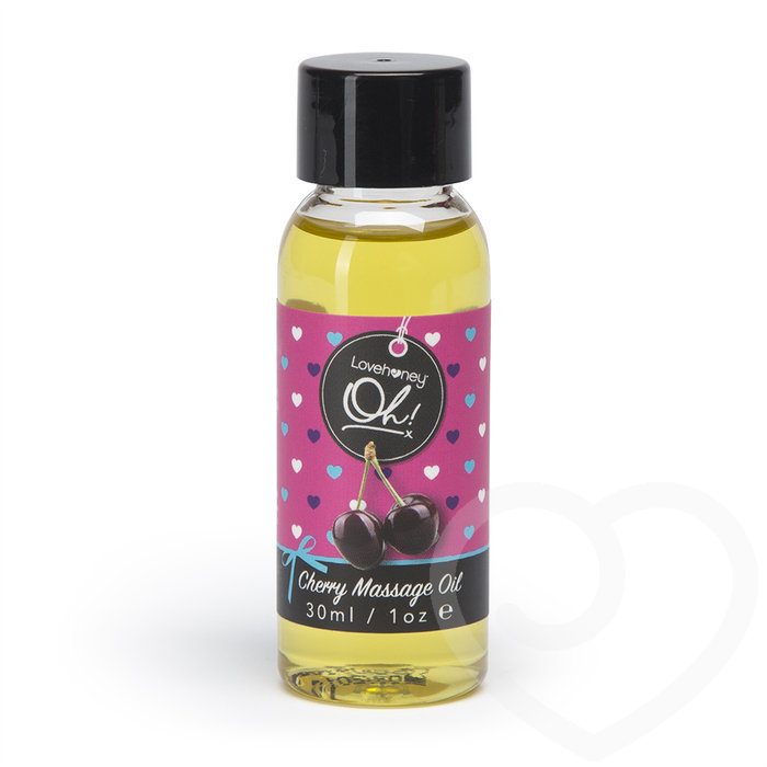 Lovehoney Oh! Cherry Lickable Massage Oil 30ml - Lovehoney Oh!