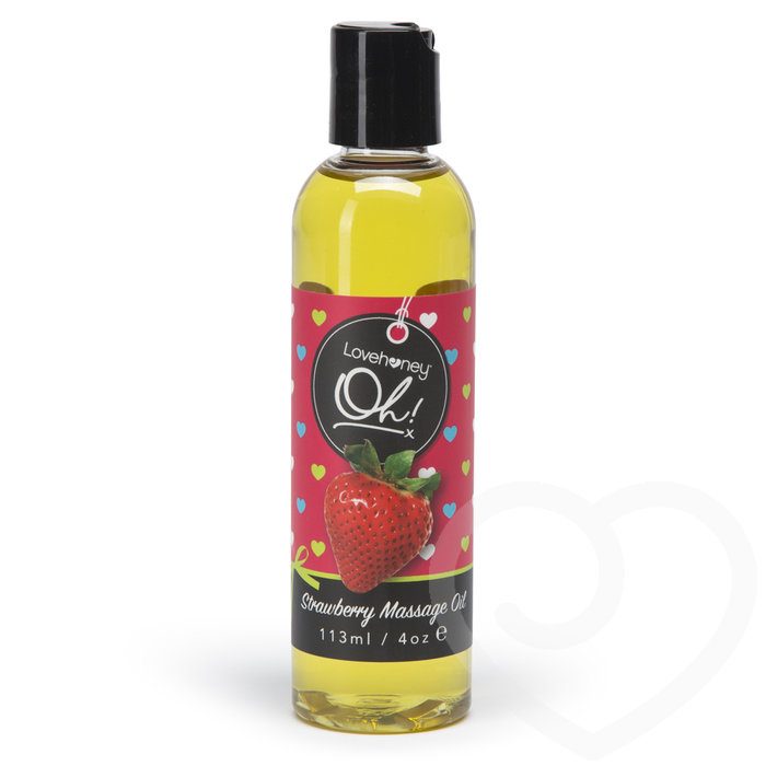 Lovehoney Oh! Strawberry Lickable Massage Oil 113ml - Lovehoney Oh!