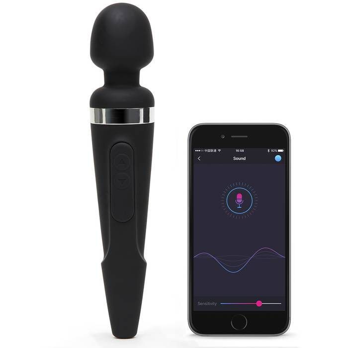 Lovense Domi APP Controlled Rechargeable Mini Wand Vibrator - Lovense