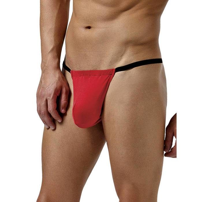 Male Power Red Smooth Silk Posing Pouch - Male Power