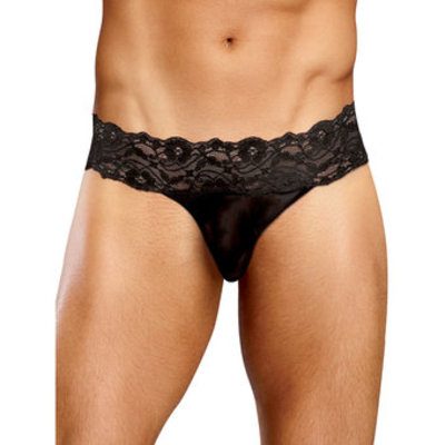 Male Power Scandal Lace Micro Thong with Pinch Back - Male Power