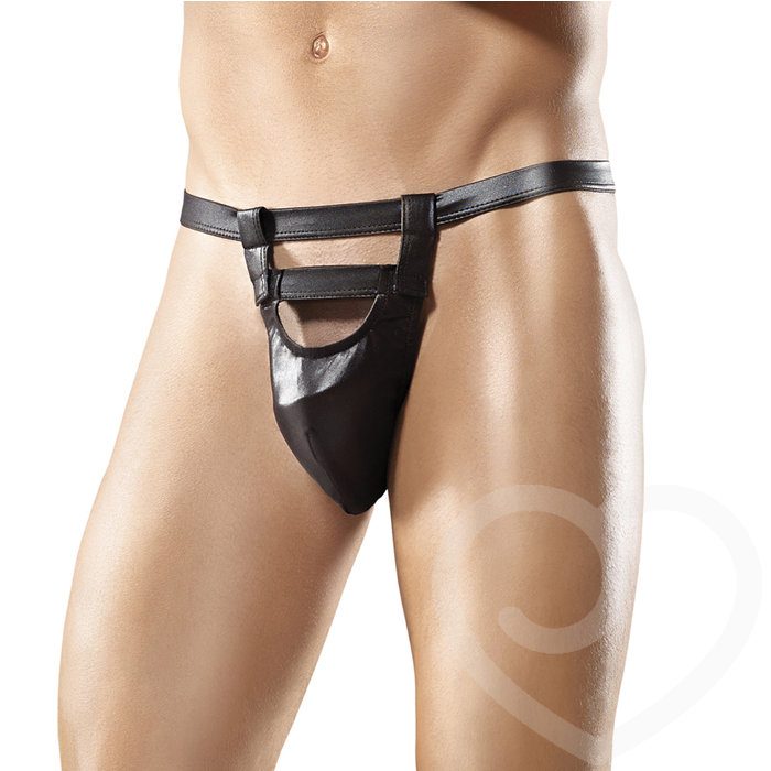 Male Power Wet Look Grip and Rip Off Thong - Male Power