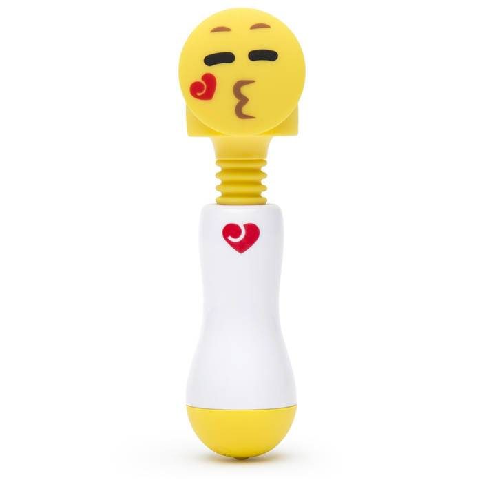 Oh-Moji Kisses Rechargeable Mini Wand Vibrator - Oh-Moji
