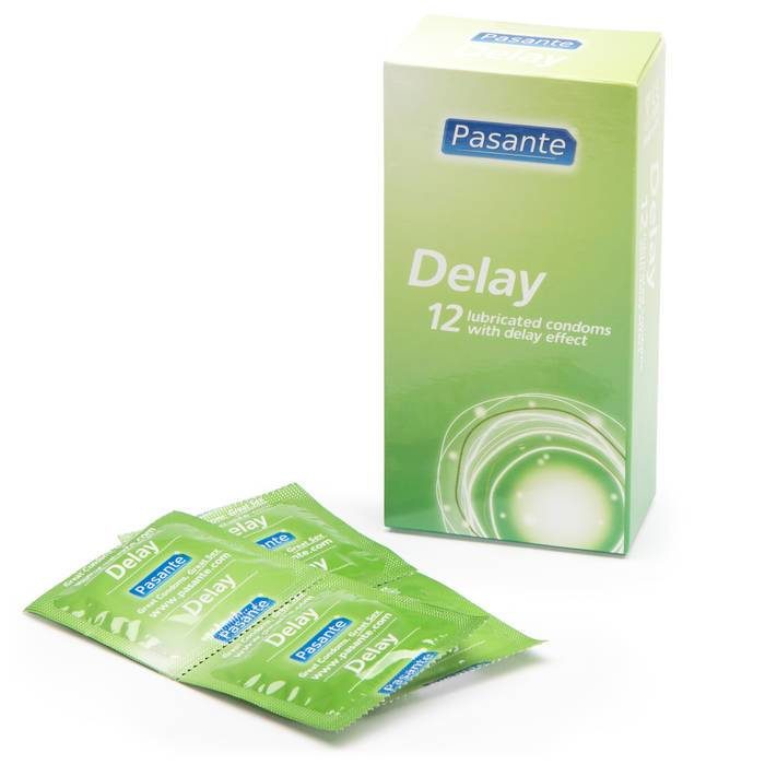 Pasante Delay Condoms (12 Pack) - Pasante