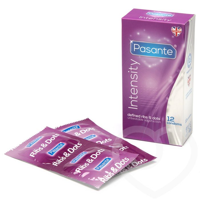 Pasante Ribbed and Dotted Condoms (12 Pack) - Pasante