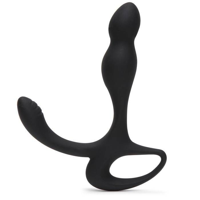 Rebel Silicone Prostate Massager with Perineum Stimulator - Unbranded