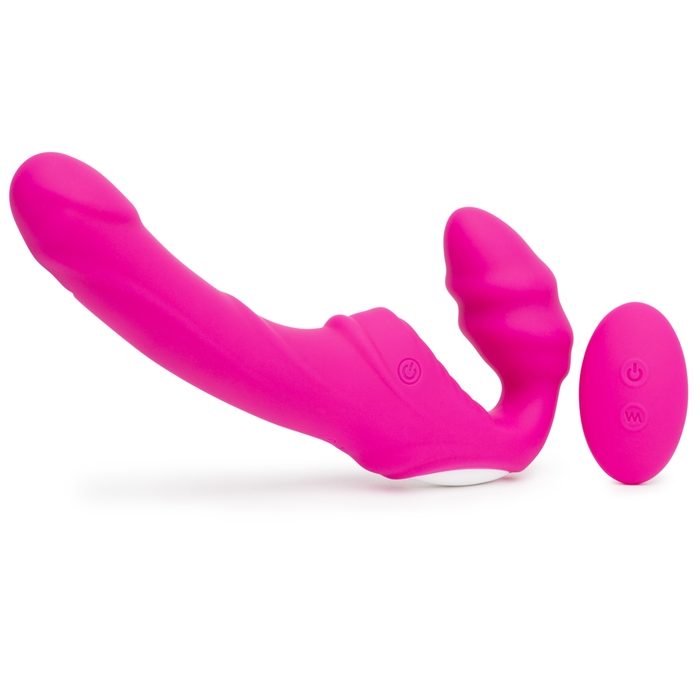 Rechargeable Remote Control Strapless Strap-On Vibrator - Unbranded