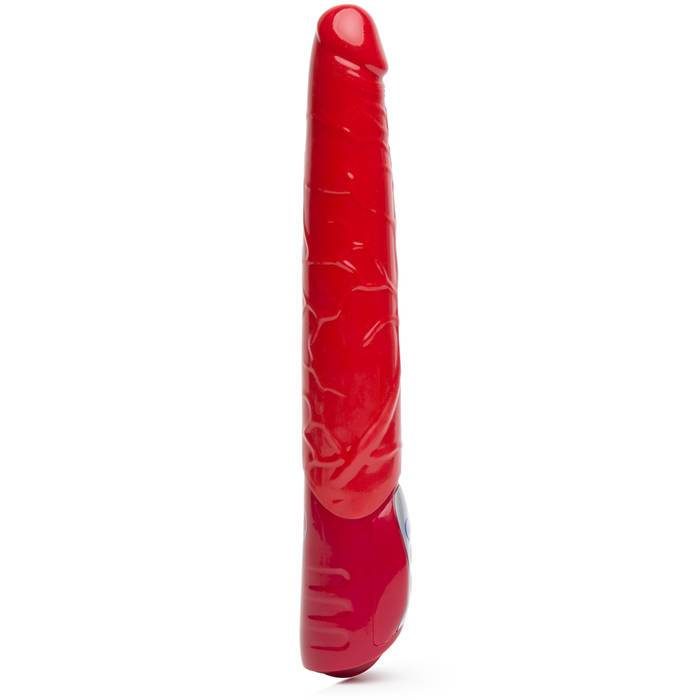 Red Hot 10 Function Thrusting Vibrator 7.5 Inch - Unbranded