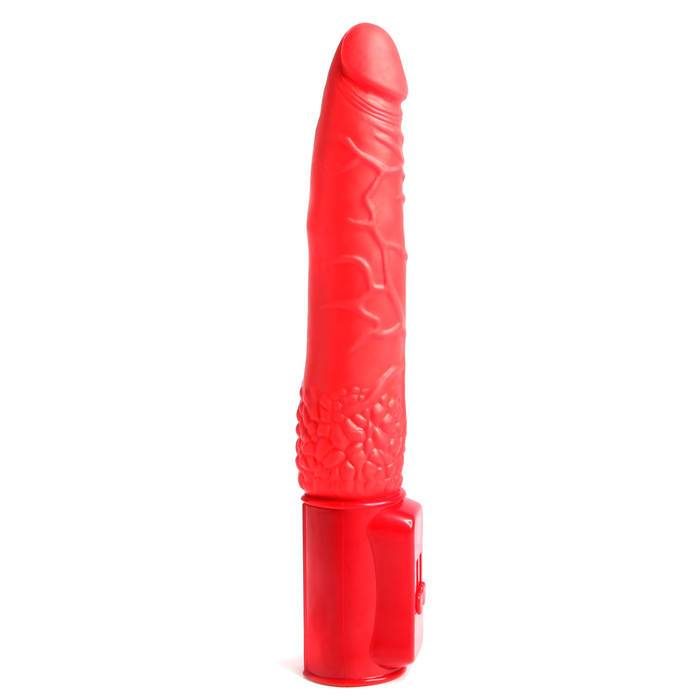 Red Hot Thrusting Vibrator 7.5 Inch - Unbranded