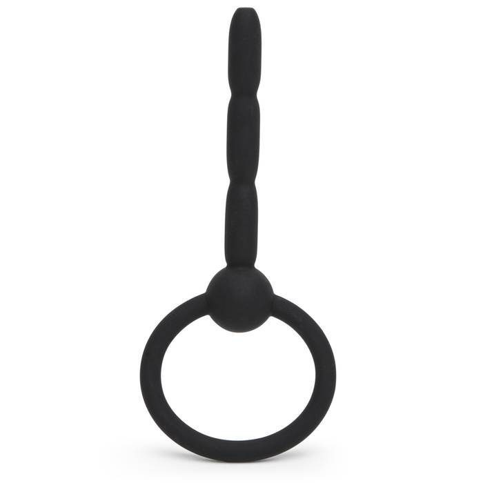 SINNER 7mm Ribbed Silicone Hollow Penis Plug - Unbranded