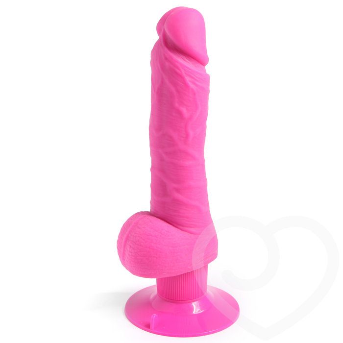 Shower Stud Realistic Dildo Vibrator with Suction Cup and Balls - Cal Exotics