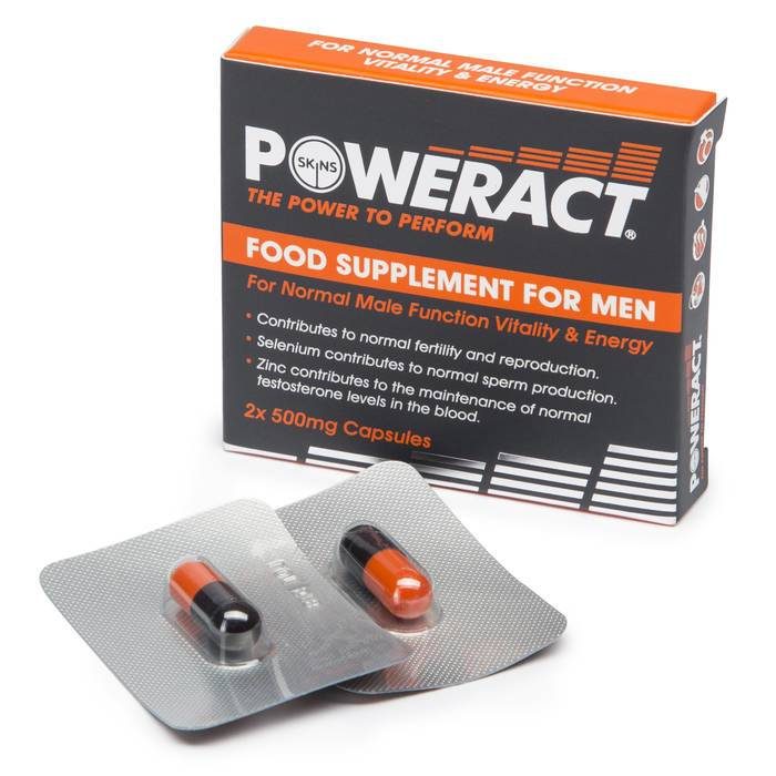 Skins Poweract Performance Capsules for Men (2 Capsules) - Unbranded