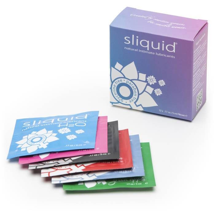 Sliquid Naturals Lube Cube Lubricant Sachets (12 Pack) - Sliquid
