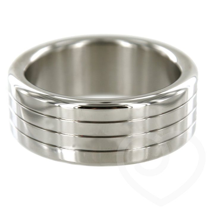 Stainless Steel 2 Inch Mega Wide Banded Cock Ring - Unbranded