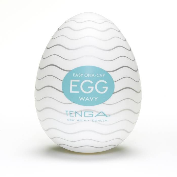 TENGA Egg Wavy Textured Male Masturbator - Tenga