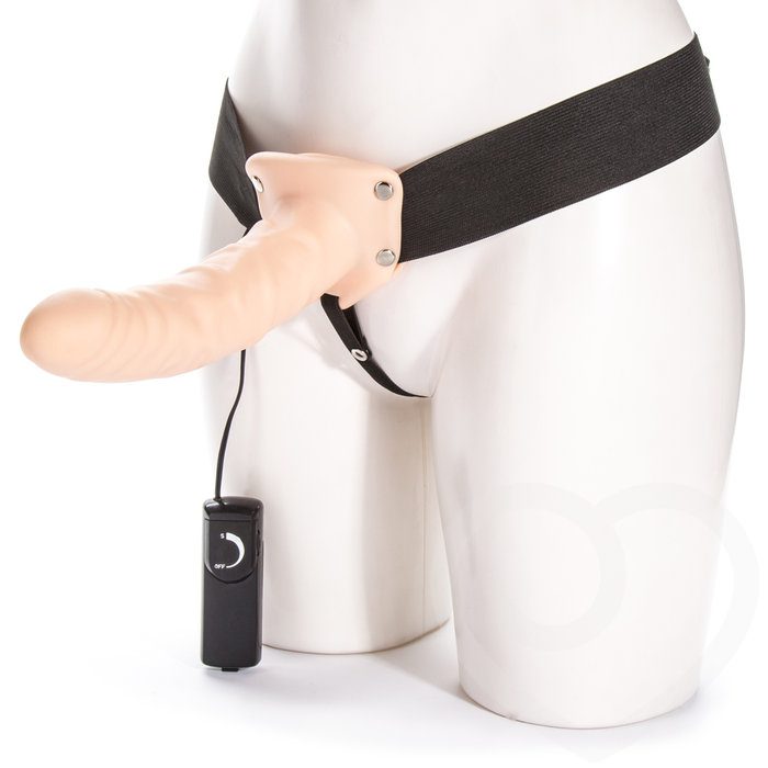 The Extender Plus Vibrating Hollow Strap-On 8 Inch - Unbranded