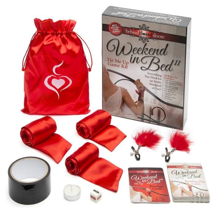 Tie Me Up Weekend in Bed Bondage Sex Game Kit - Unbranded
