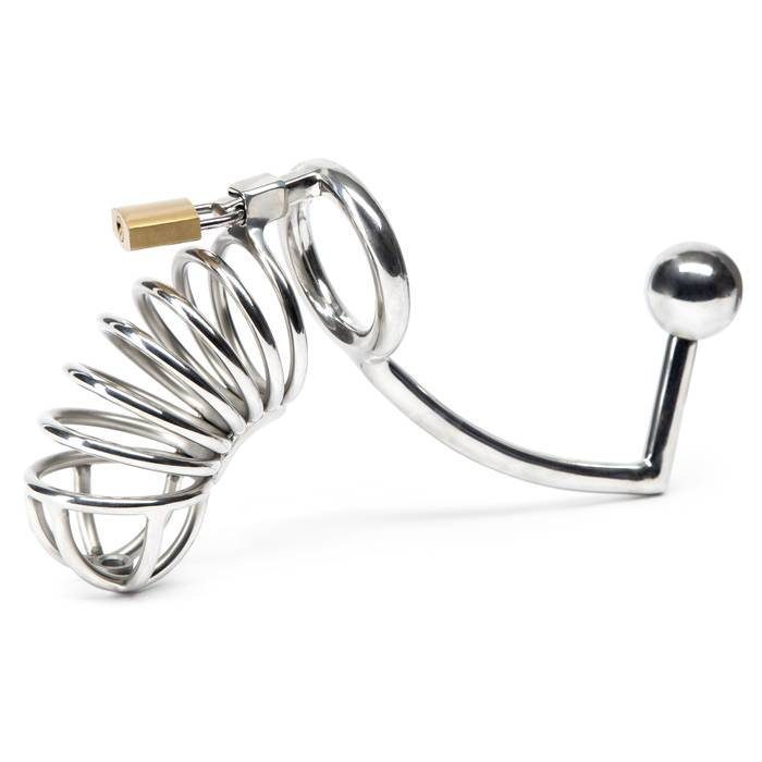 Titus Stainless Steel Male Chastity Ass Lock - Unbranded